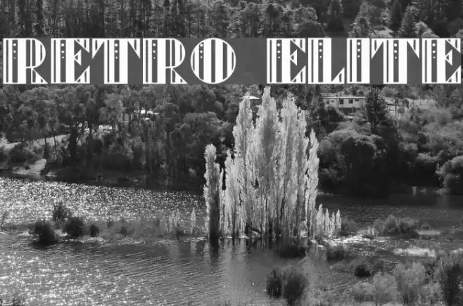Retro Elite Schriftart examples