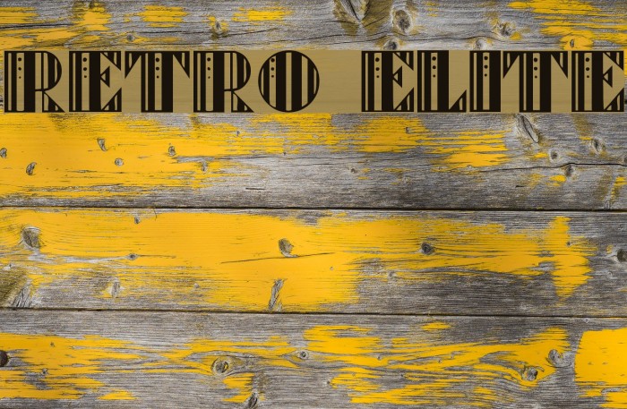 Retro Elite Font examples