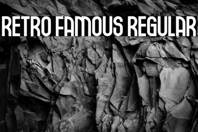Retro Famous Regular Font examples