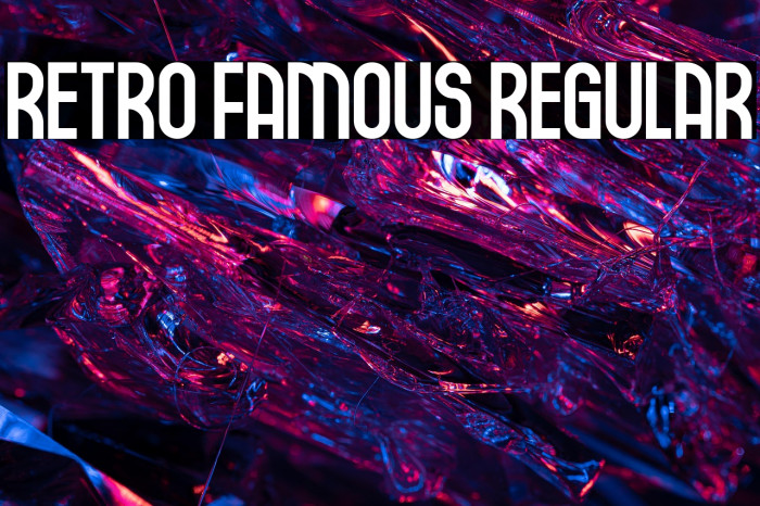 Retro Famous Regular Example 3