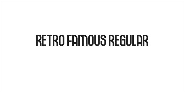 Retro Famous Regular Logo