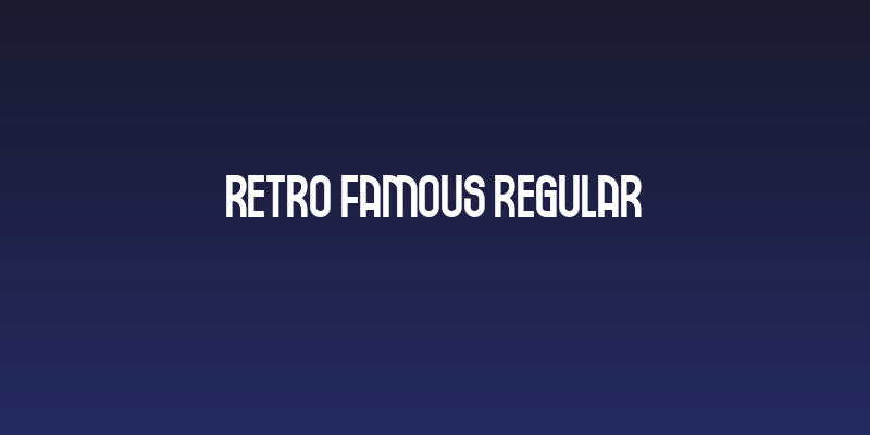 Retro Famous Regular Social Header