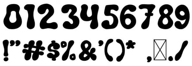 Retro Flower Font Alte caractere