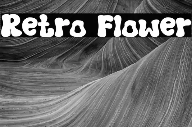 Retro Flower Font examples