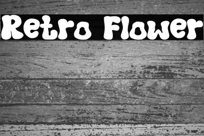 Retro Flower Font examples