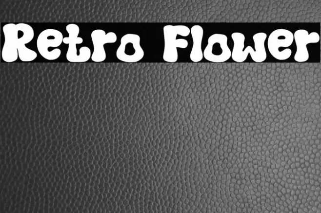 Retro Flower Font examples