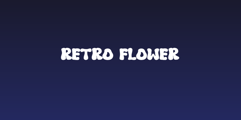 Retro Flower Social Header