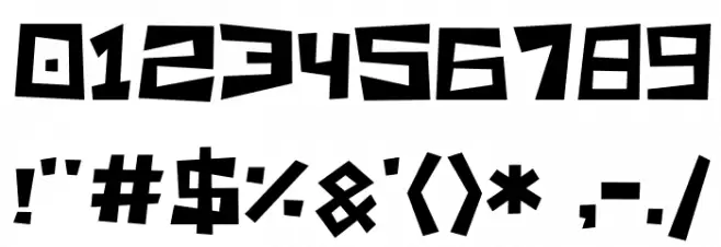 Retro Gaming Font OTHER CHARS