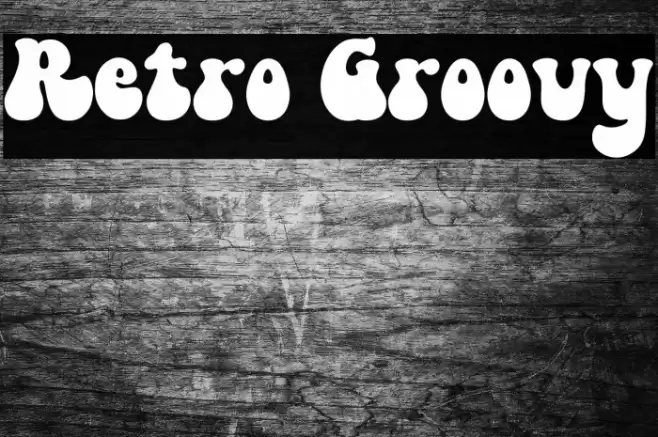 Retro Groovy Font examples