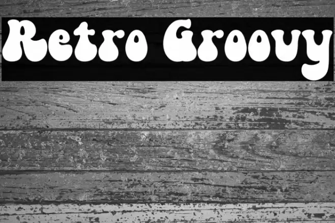 Retro Groovy Font examples