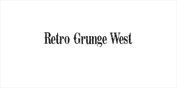 Retro Grunge West Logo