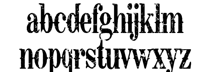 Retro Grunge West Font LOWERCASE