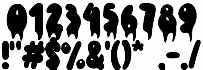 Retro Halloween Font Alte caractere