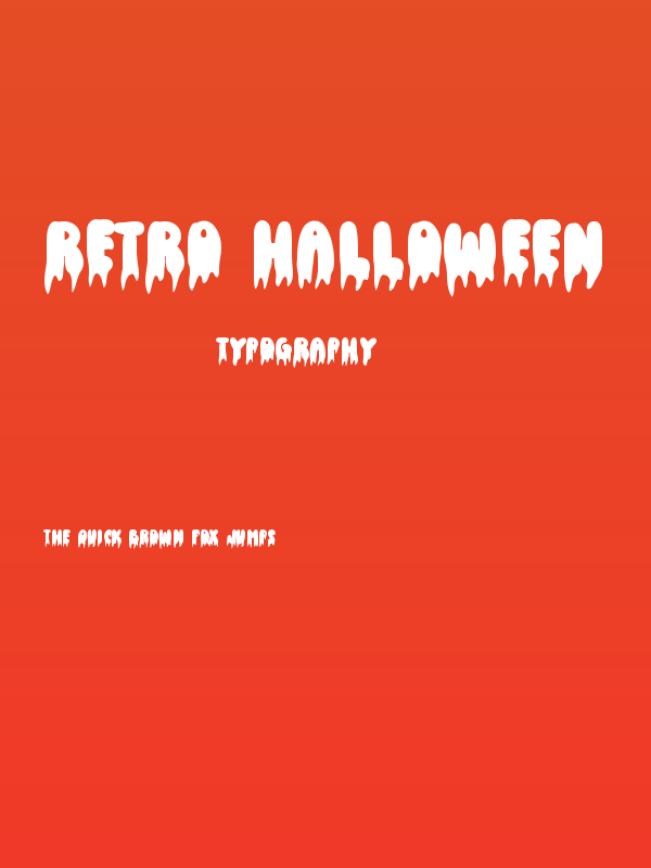 Retro Halloween Poster