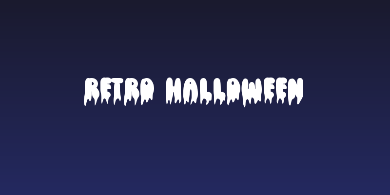 Retro Halloween Social Header