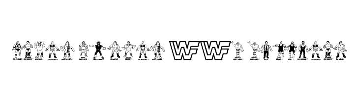 Retro Hasbro WWF Figures  免费字体下载
