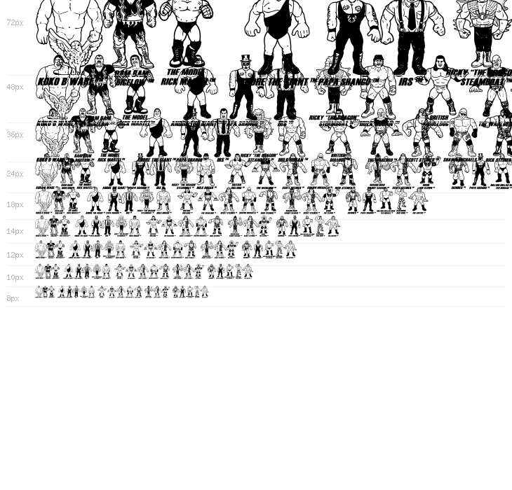 Retro Hasbro WWF Figures Waterfall