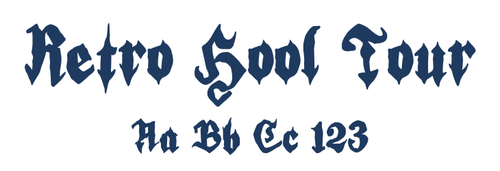 Retro Hool Tour Font Preview