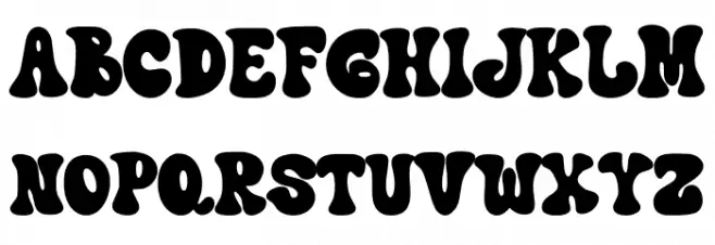 Retro Impact Font Litere mari