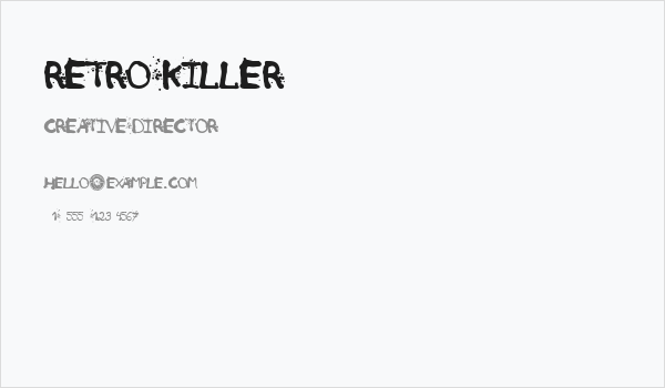 Retro Killer Business Card