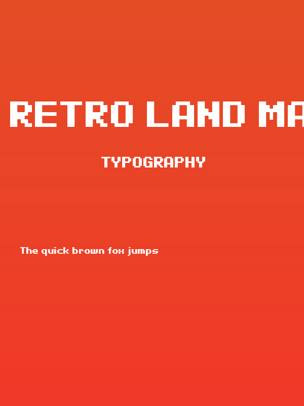 Retro Land Mayhem Regular Poster