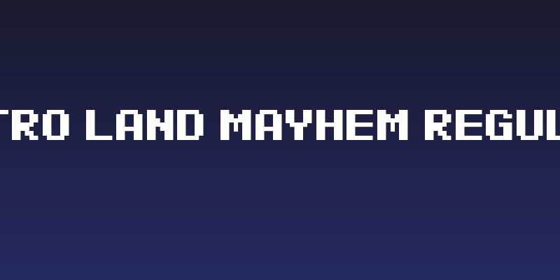 Retro Land Mayhem Regular Social Header
