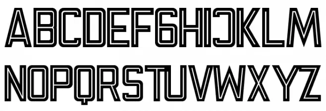 Retro Lines Demo Polices MAJUSCULES