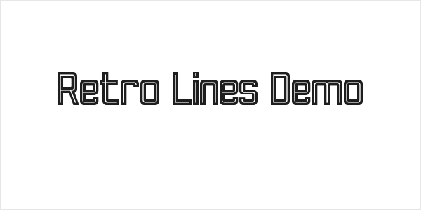 Retro Lines Demo Logo