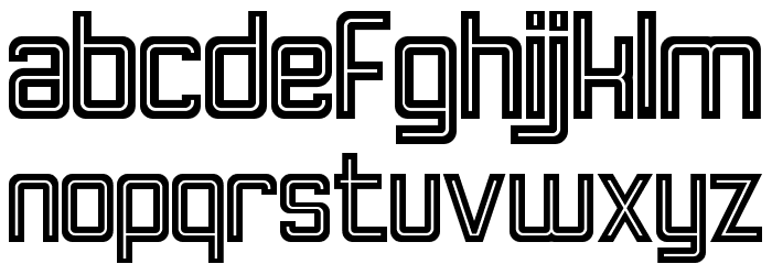 Retro Lines Demo Font LOWERCASE