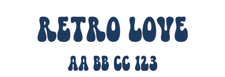 Retro Love Font Preview