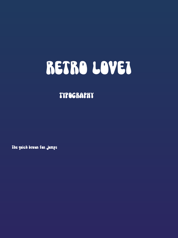 Retro Love1 Poster