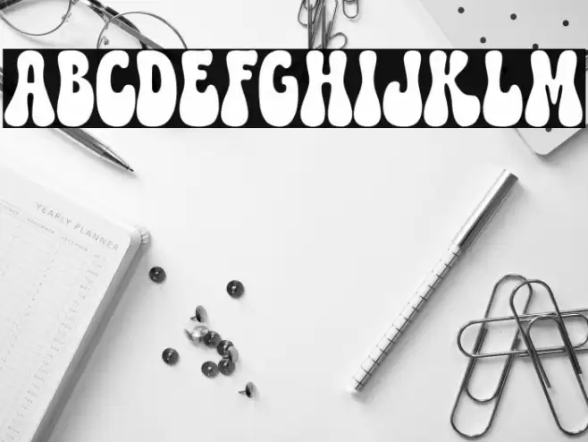 Retro Love フォント examples