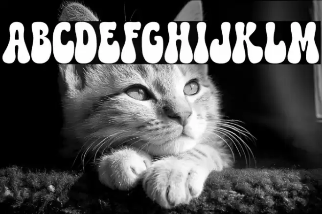 Retro Love フォント examples