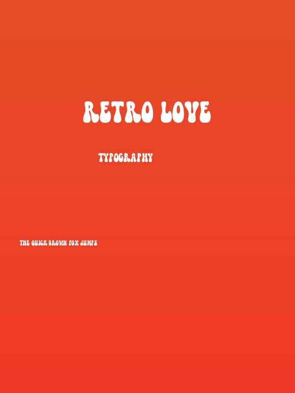 Retro Love Poster