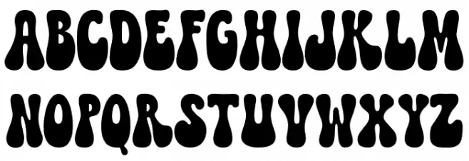 Retro Love フォント 小文字