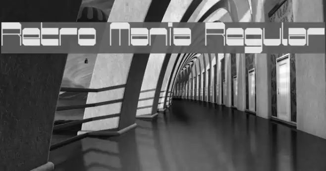 Retro Mania Regular Font examples