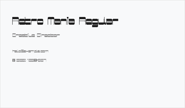 Retro Mania Regular Business Card