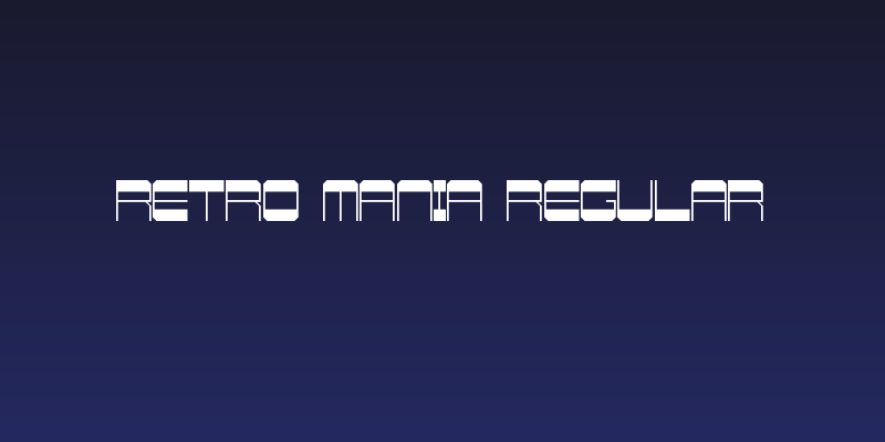 Retro Mania Regular Social Header