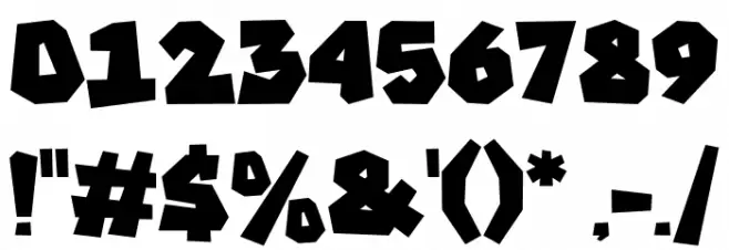 Retro Mario Regular Font OTHER CHARS