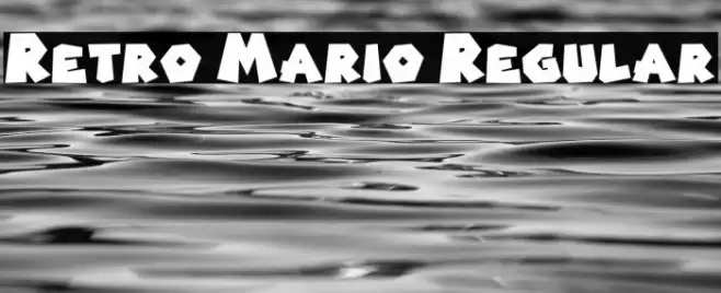 Retro Mario Regular Font examples