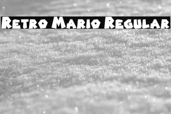 Retro Mario Regular Font examples