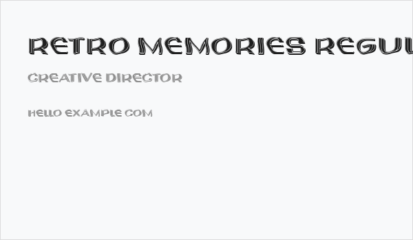 Retro Memories Regular Business Card