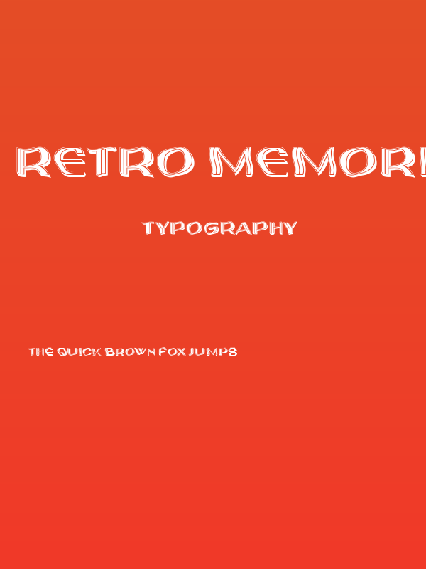 Retro Memories Regular Poster