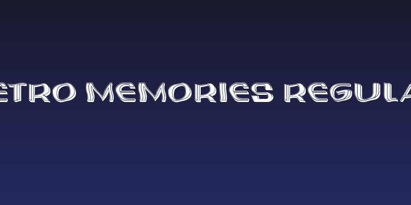 Retro Memories Regular Social Header