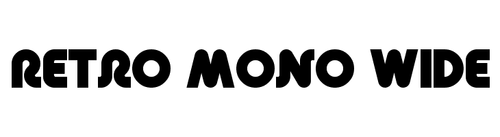 Retro Mono Wide Font