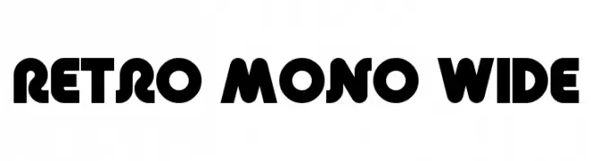 Retro Mono Wide  Free Fonts Download