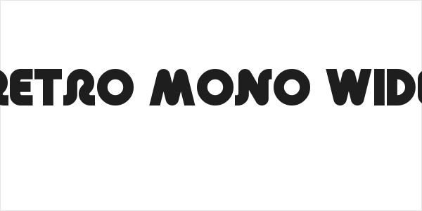 Retro Mono Wide Logo
