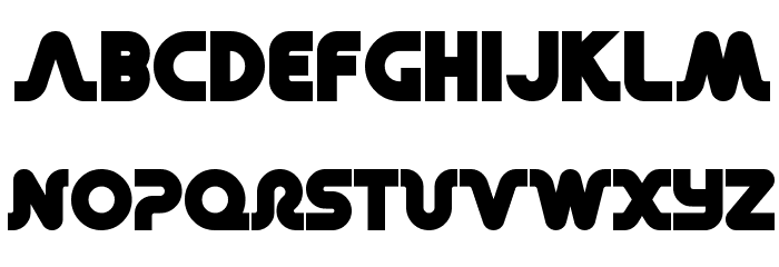 Retro Mono Wide Font LOWERCASE