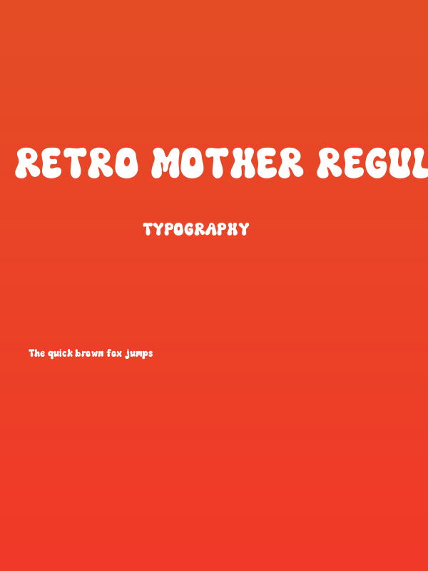 Retro Mother Regular Poster