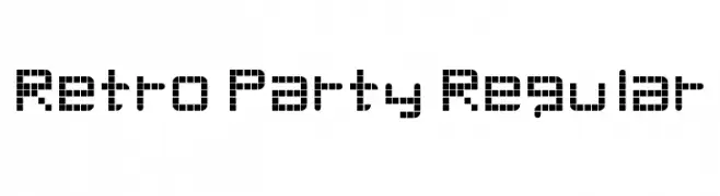 Retro Party Regular  Frei Schriftart Herunterladen